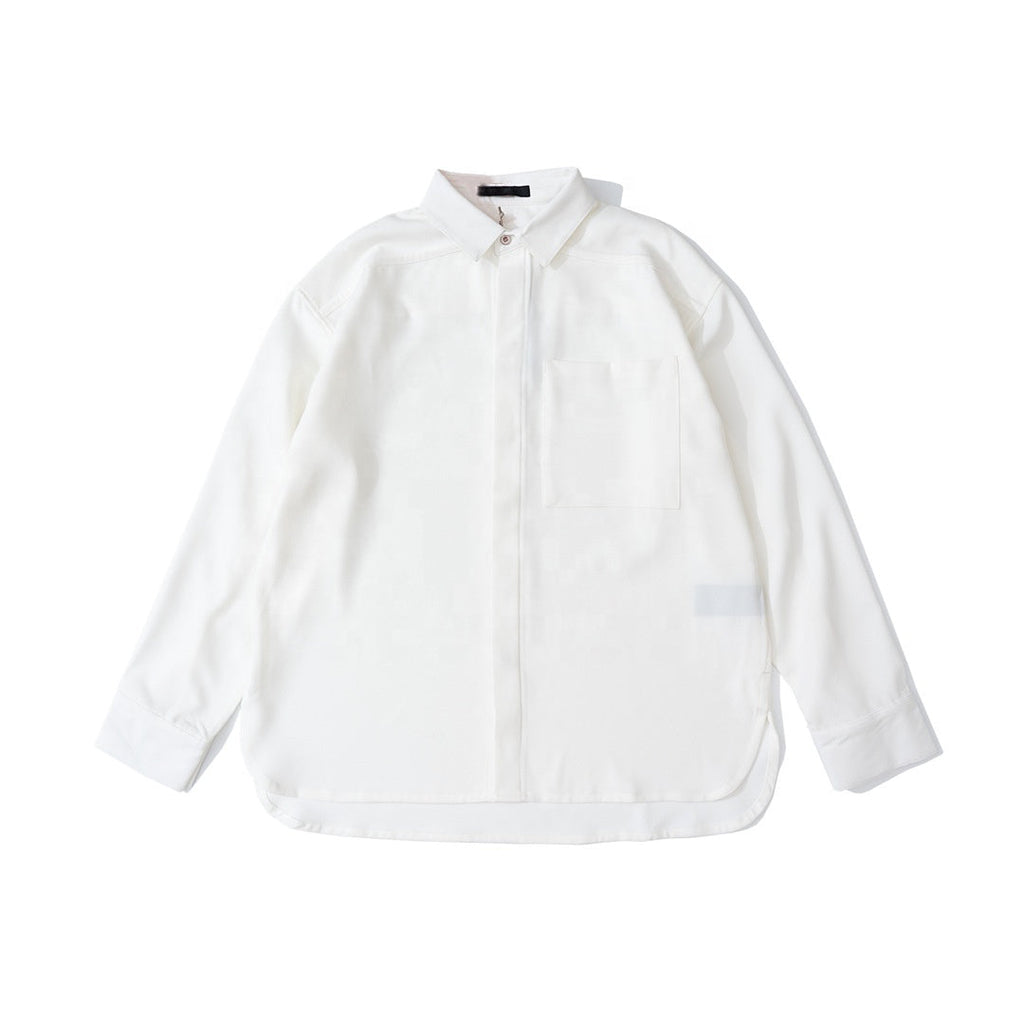 wholesale 100% cotton Designer dress shirts button down mens shirts long sleeve oversized  white shirts casual blouse