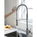 Flexible Spring kitchen Faucet Hot And Cold Kitchen Mixer Sink Faucet 304 Stainless Steel Pull Out Sink Tap