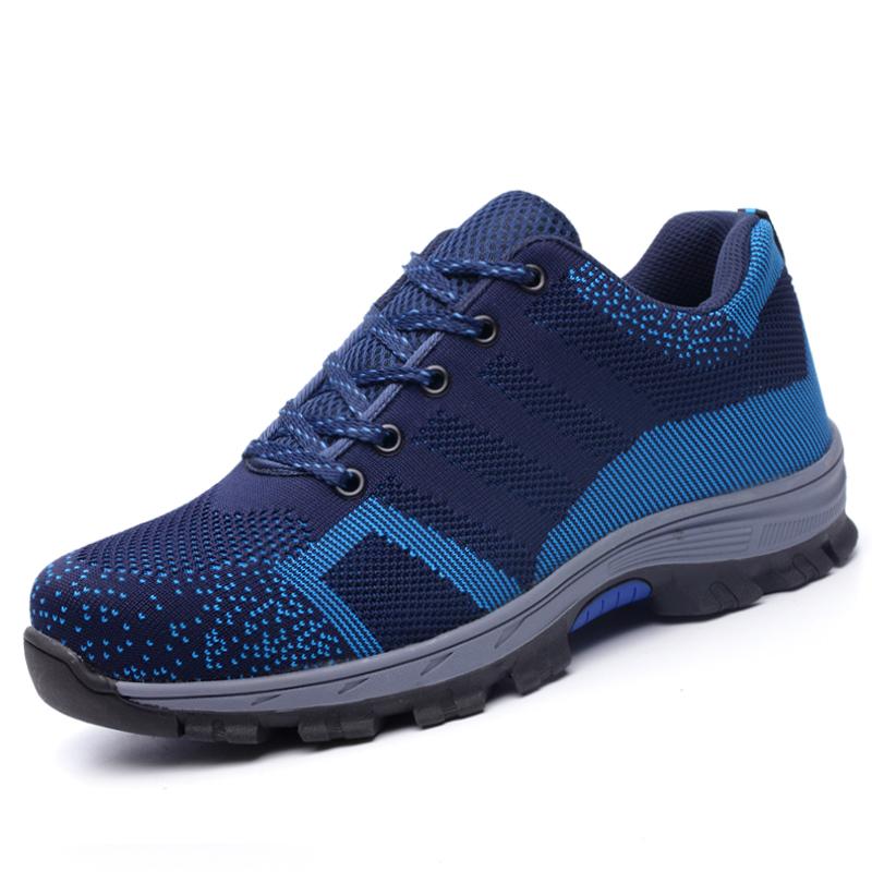womens steel toe anti smashing and anti piercing working safety shoes hiking shoes light weight safety shoes