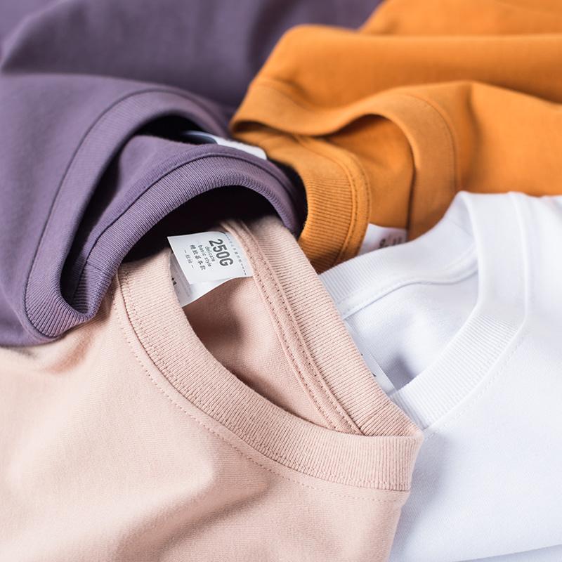 yls high quality branded t shirts for blank tshirt 250gsm 100 cotton material