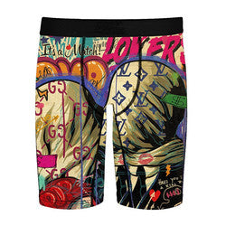 Oem Factory Quick Dry Long Boxers For Man Fashion Beach Swimsuits Full Printed Men Underwear