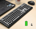 New Design Wholesale Office Computer 2.4G Bajeal W100 Wireless Keyboard and Mouse Combo