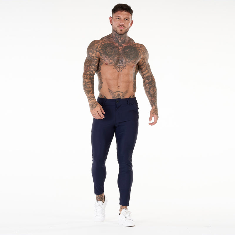 New 2022 Fashion Solid Color Mens Chinos Pants Skinny Fitting Mens Trousers Casual Men Chino Pants
