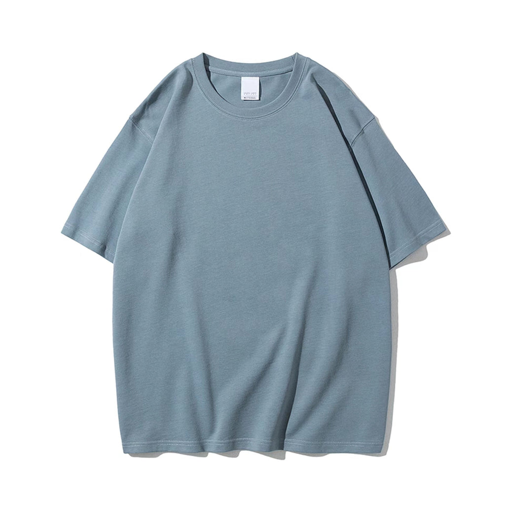 HIC High Quality Heavyweight 280gsm 100% Cotton Oversized Printed Embroidered Plain Tee plus size men's custom t shirt
