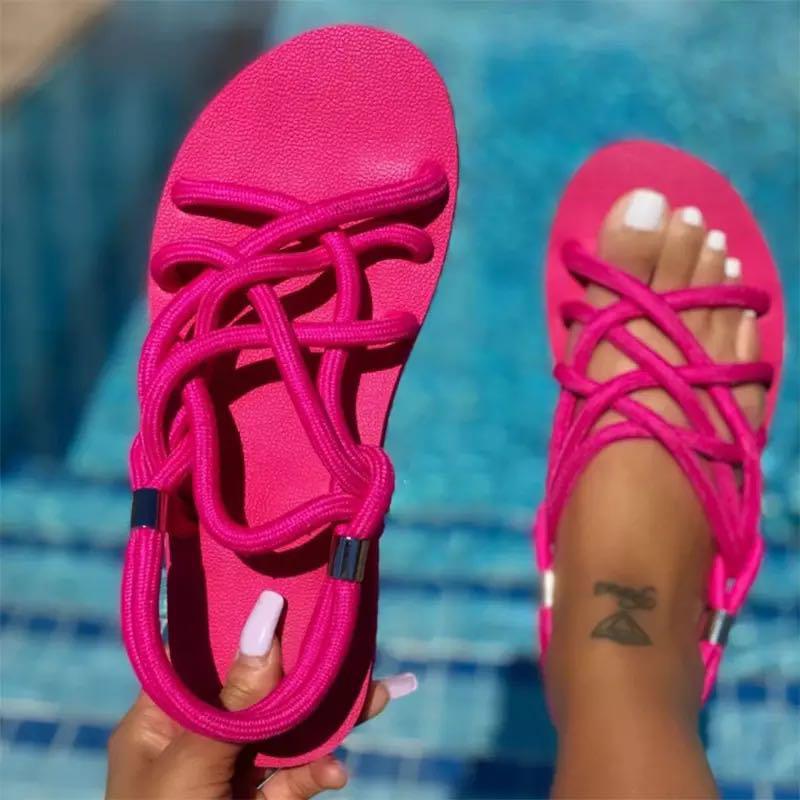 rope sandals shoes women 2021 new arrivals hemp rope sandals for women