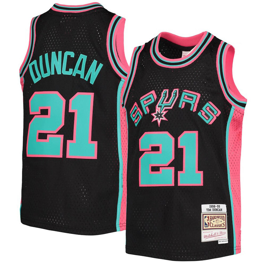 Men #21 Tim Duncan San Antonio Spur Black Basketball Jersey