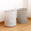 Laundry Basket Cotton Linen Foldable Laundry Hamper Waterproof Storage Laundry Bags Clothes Toys Large Capacity Laundry Hamper