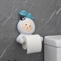 Mr turnip radish Toilet Paper Holder WC Tissue Rack Bathroom Wall-mounted Punch-free Shelf Tissue Rack Roll Paper Hanger Rack