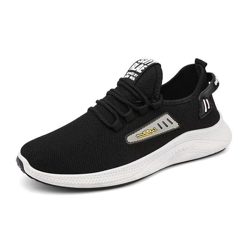 2021 cross border summer shoes mens sports shoes breathable flying weaving casual low help ins trend coconut shoes mens shoes