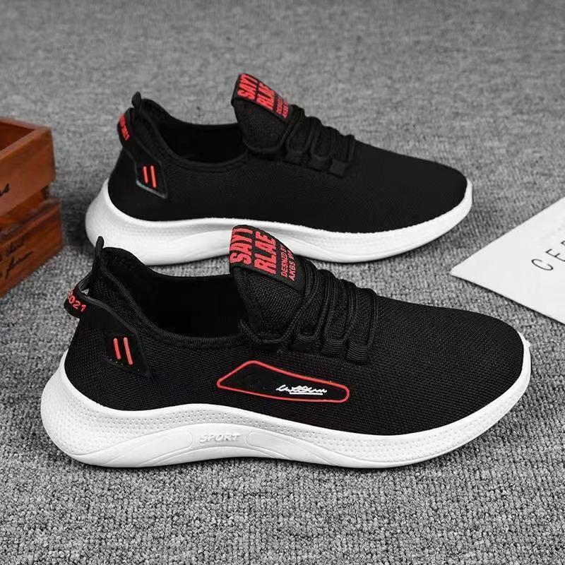 2021 cross border summer shoes mens sports shoes breathable flying weaving casual low help ins trend coconut shoes mens shoes