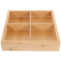 Side Dish Compartment Divided Food Tray Kitchen Bamboo Ware Serving Plate Hot Pot Vegetable