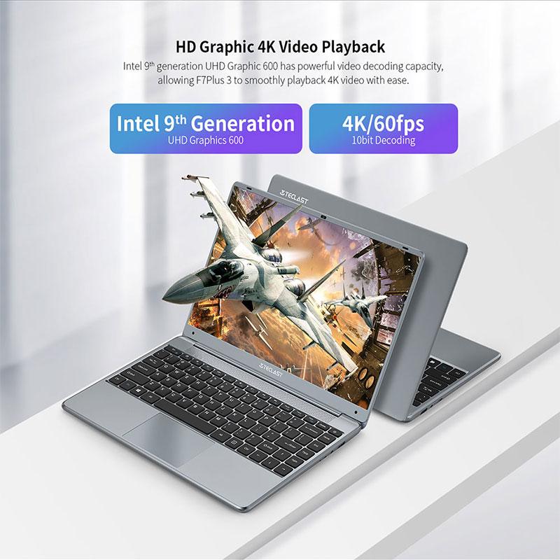 teclast f7 plus 3 laptop 14 1 1920 x 1080 8gb ram 256gb ssd intel gemini lake n4120 windows 10 dual band wi fi notebook usb 3 0 laptops 2