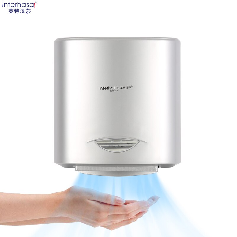 Toilet Electric Hand Dryer Infrared Sensor Automatic KFC Dryer Bathroom Hot Air Switch Punch-free Installation Blow Mobile Phone