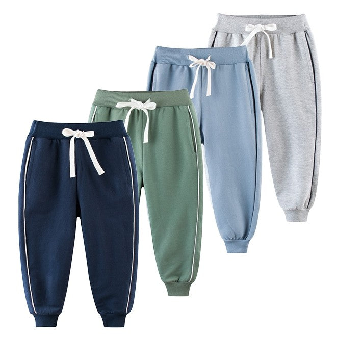 custom logo baby boy summer jogging pants printing blank plain navy kids sweat pants 100% cotton girl jogger pants for kids