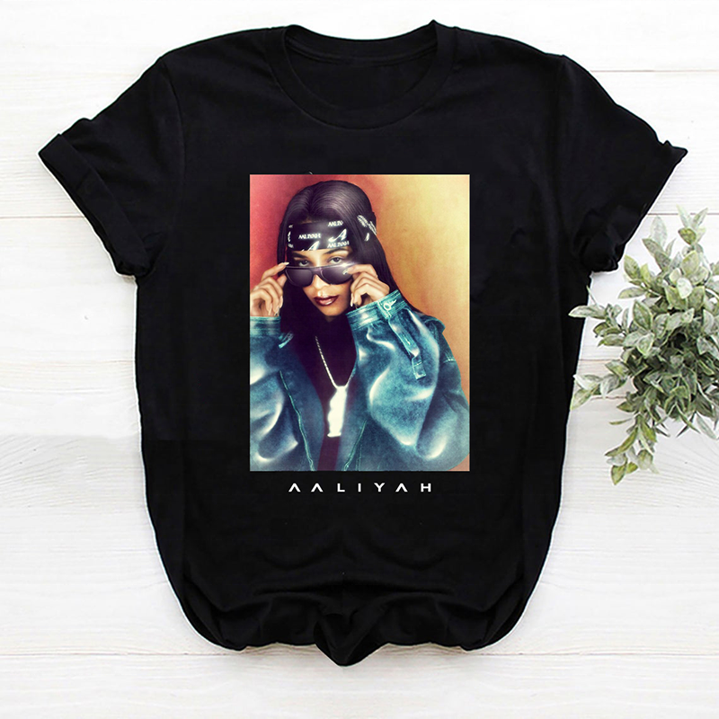 wholesale custom women t shirts rihanna popular singer printed clothing woman graphic tees cotton oversized tshirt