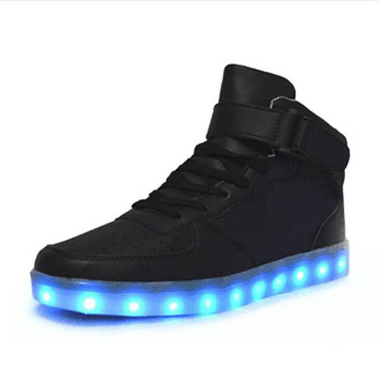 New Arrival Led Glowing Flashing PU Shoes Rechargeable Party Shoes