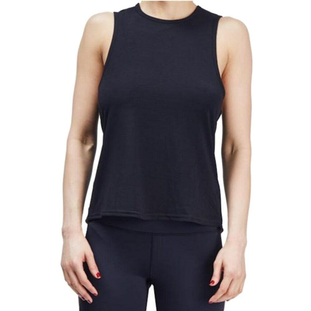 urban savage laced up womens sleeveless top in black