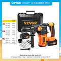 VEVOR 20V Rotary Hammer Drill Max Drilling 26mm 3 Modes SDS-Plus Concrete Chipping Cordless Breaker Perforator