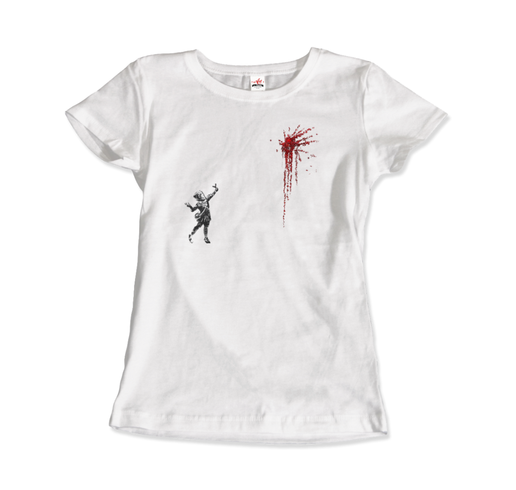 banksy valentines day mural reproduction t shirt
