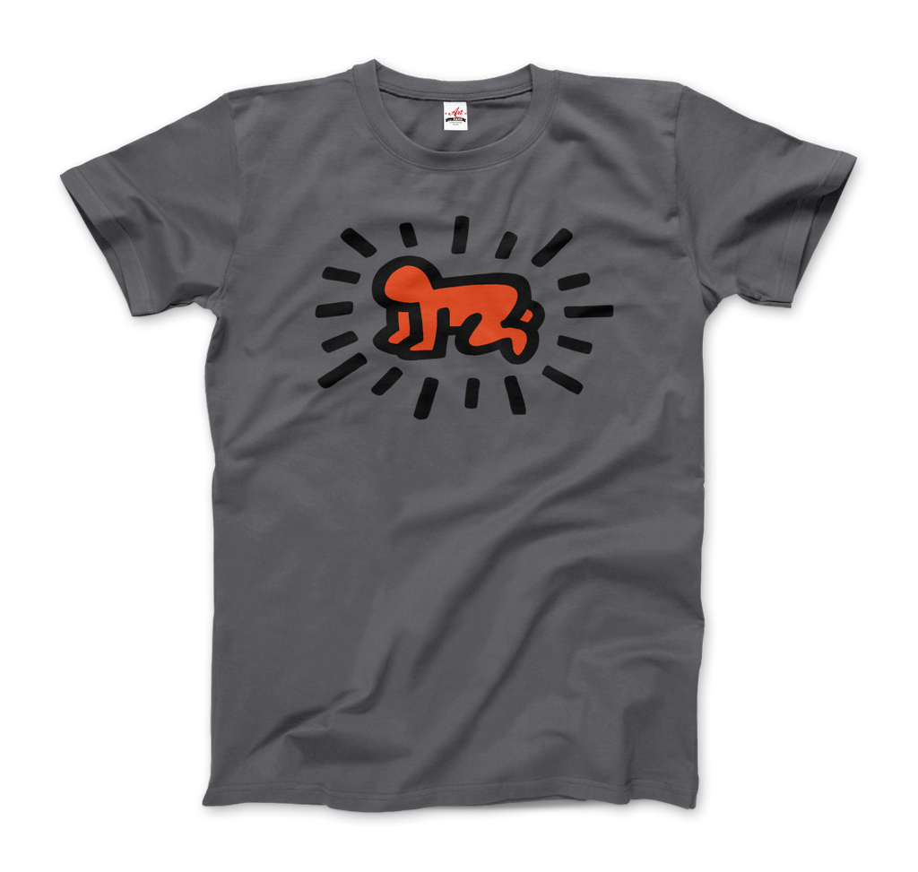 keith haring heart of men icon series street art t shirt