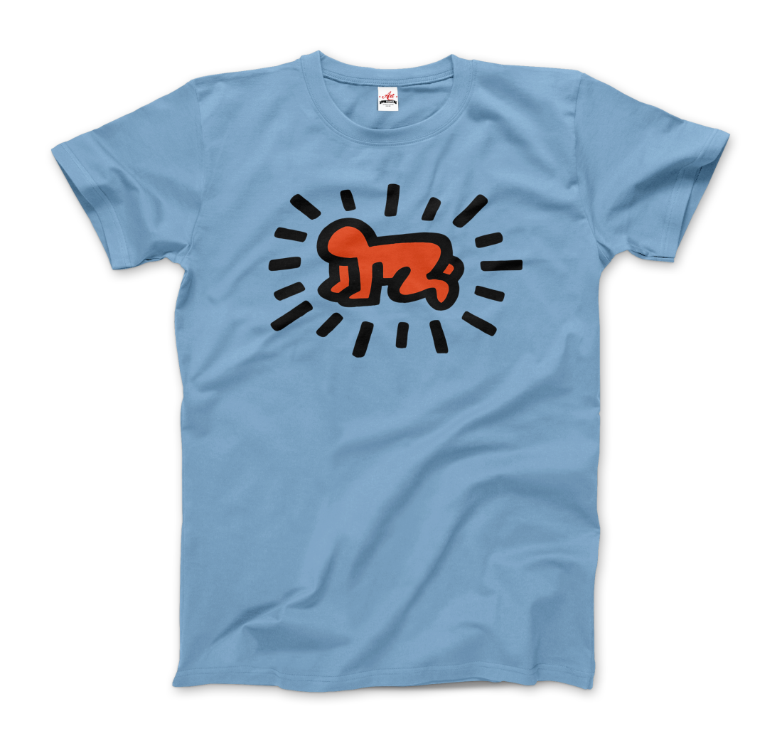 keith haring radiant baby icon 1990 street art t shirt