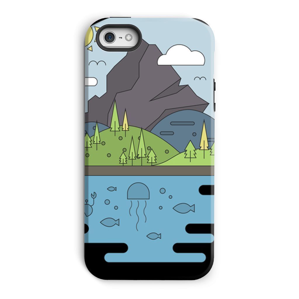 mountains world ii phone case