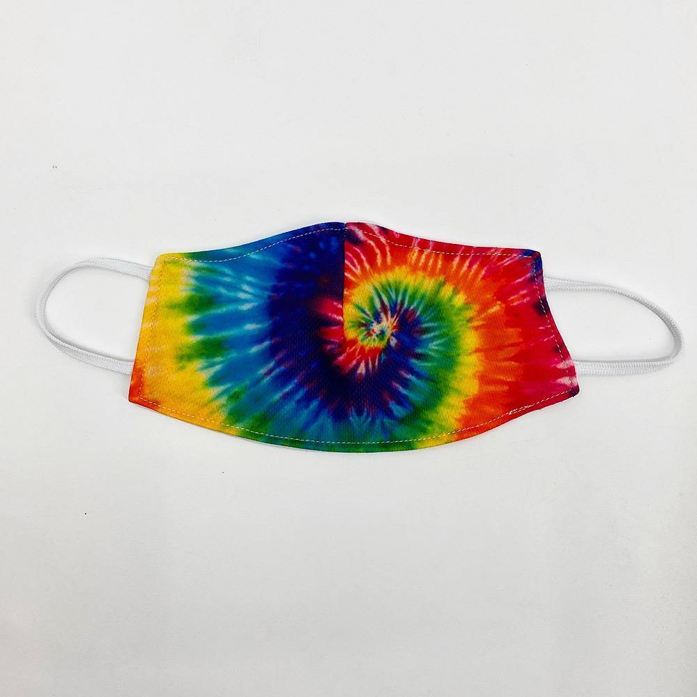 tie dye preventative face mask