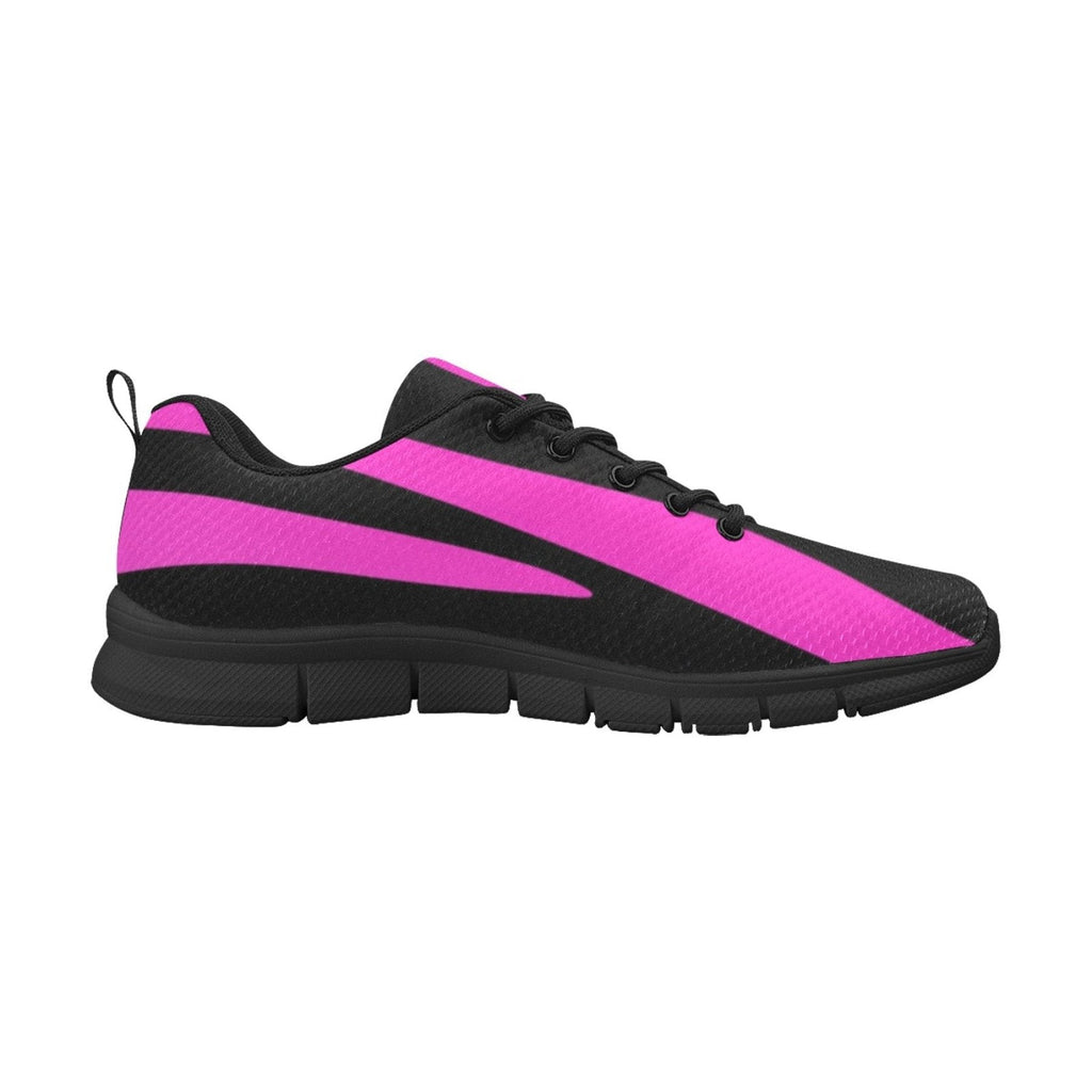 womens sneakers black and purple stripe black bottom running shoes
