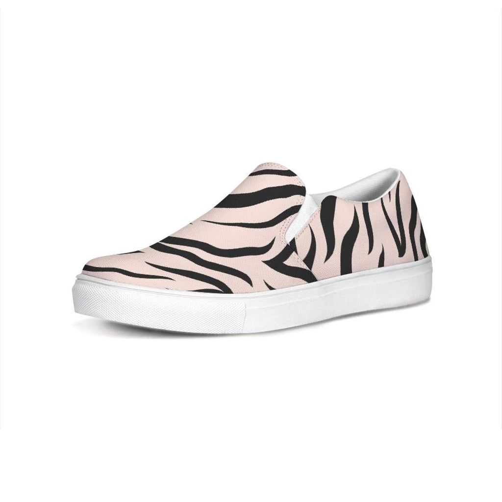 womens sneakers pink black zebra print slip on athletic shoes